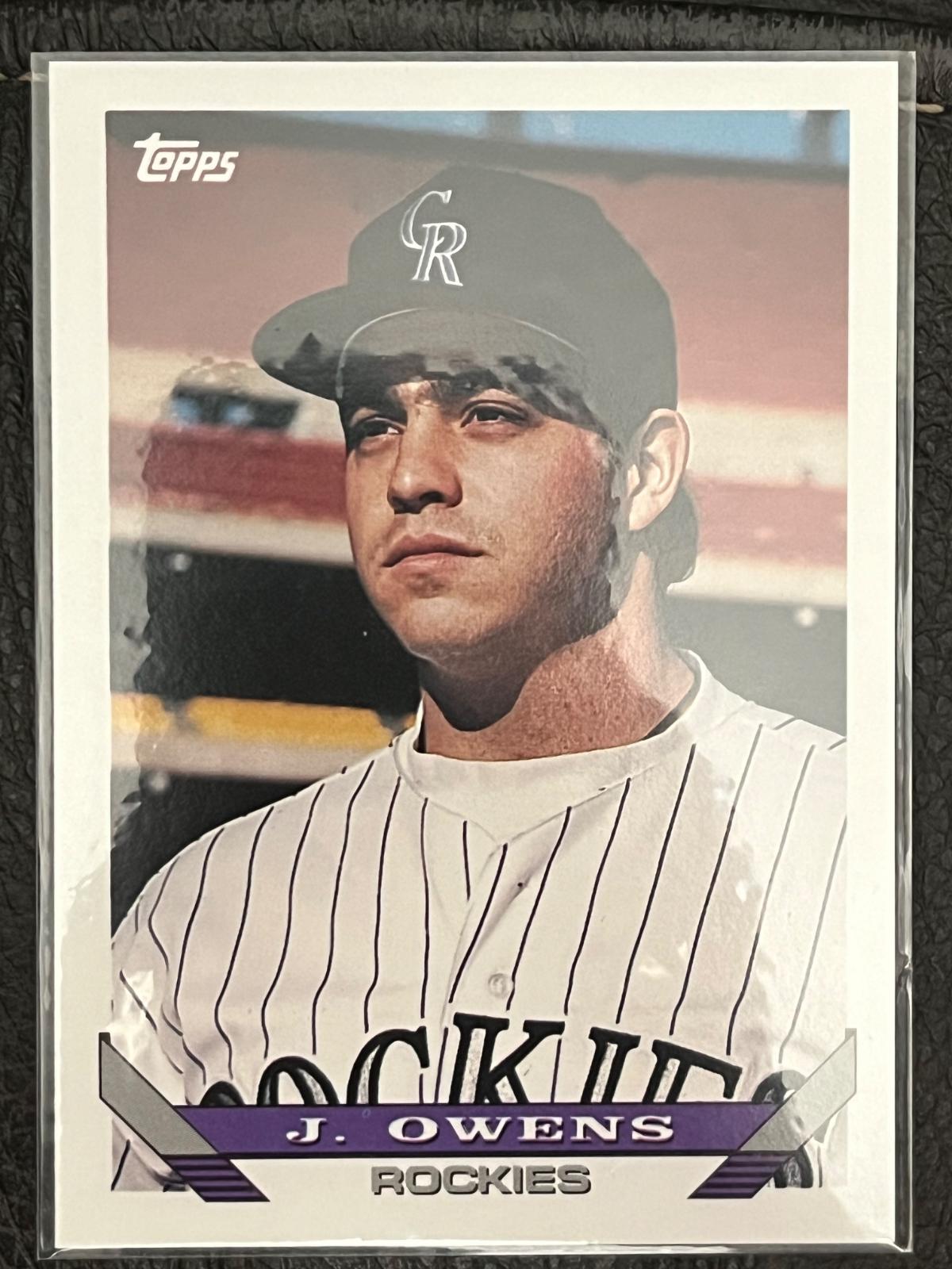 Jayhawk Owens #606 1993 Topps Baseball