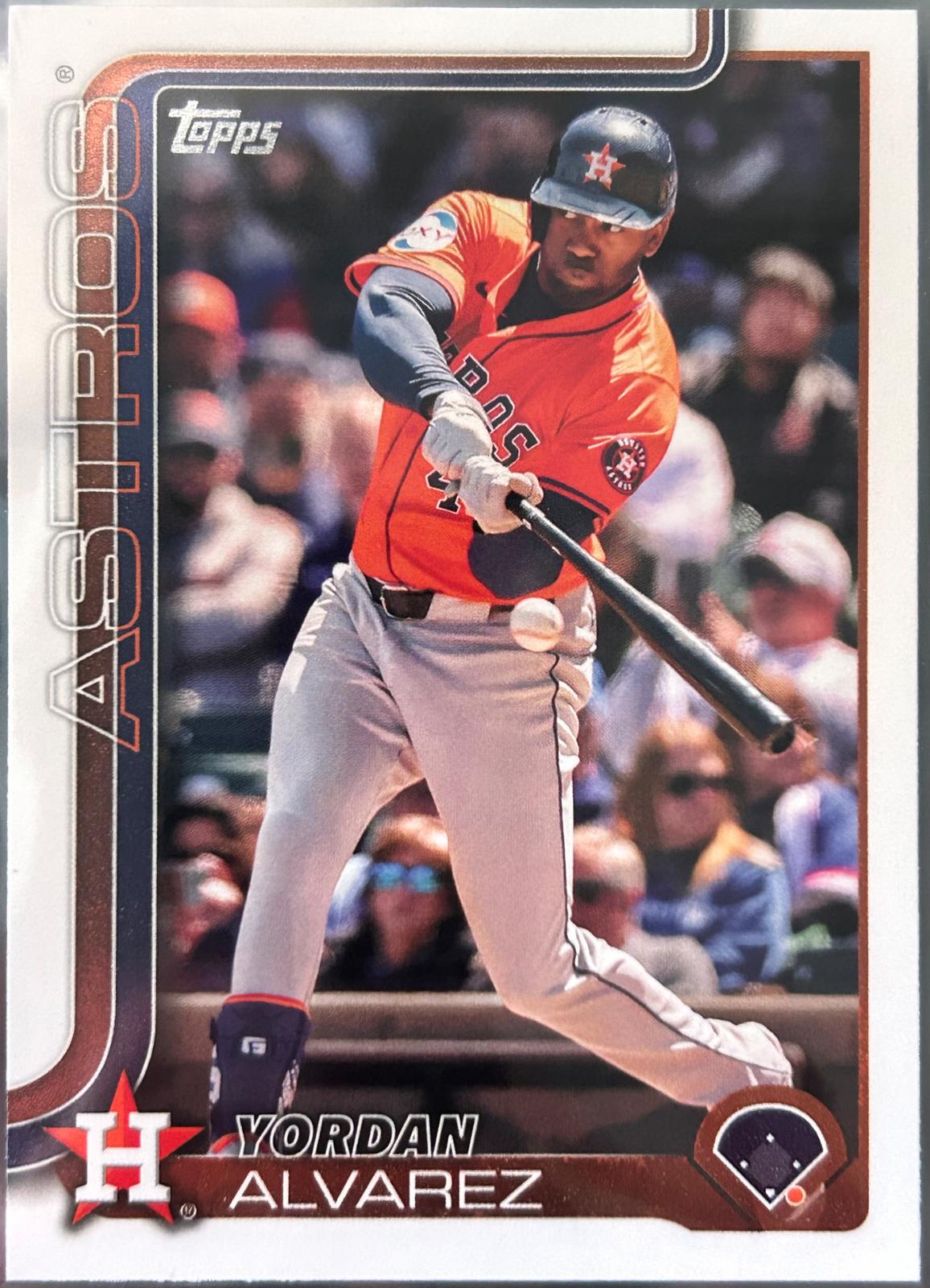 Yordan Alvarez #244 Baseball Cards 2025 Topps