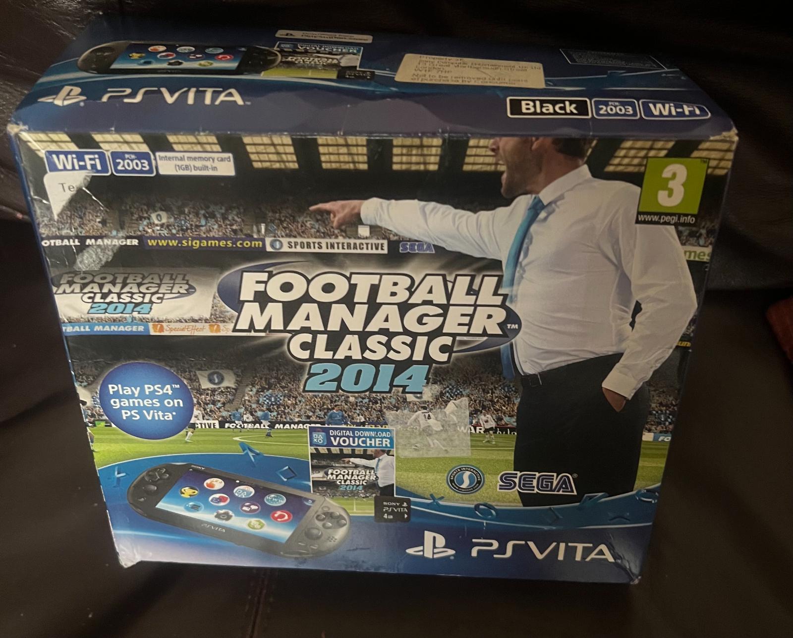 Playstation Vita Slim Football Manager Classic 2014 Bundle PAL Playstation Vita