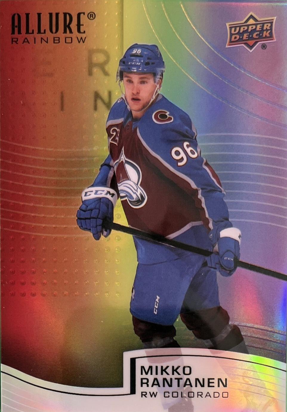 Mikko Rantanen #R-77 2021 Upper Deck Allure Rainbow Hockey