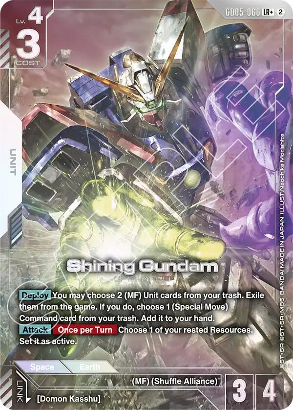 Shining Gundam [LR+] #GD05-066 Prices | Gundam Freedom Ascension