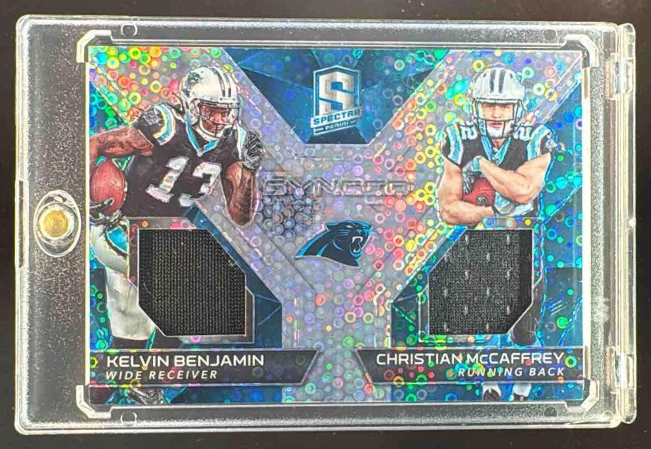Christian McCaffrey/Kelvin Benjamin [Neon Blue] #1
