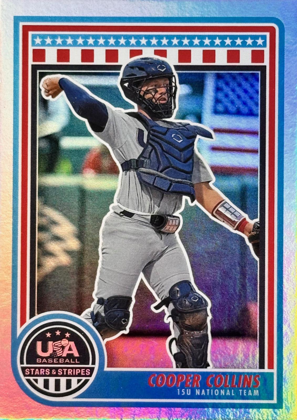 Cooper Collins #80 2025 Panini Stars & Stripes Baseball