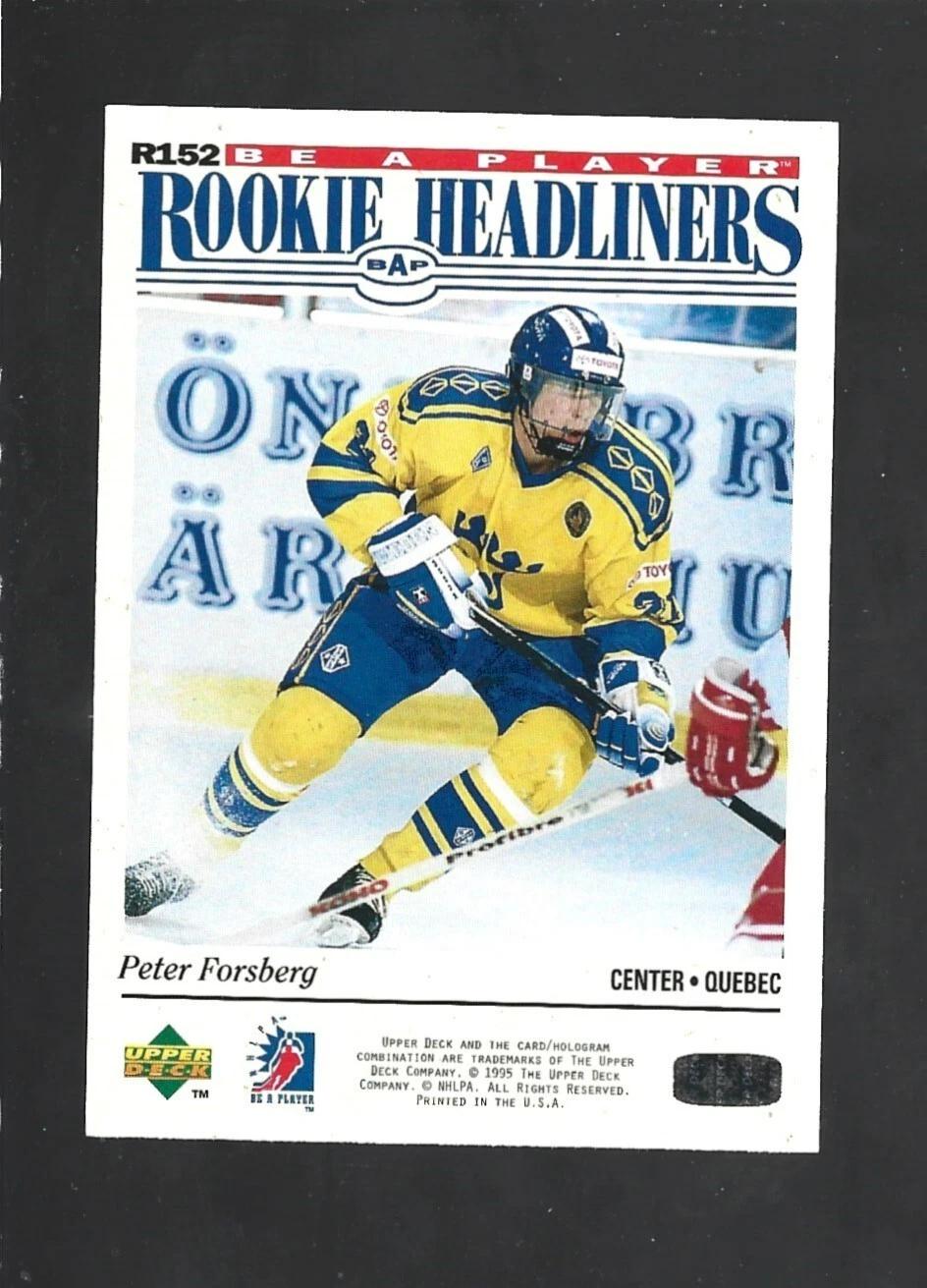 Peter Forsberg #R152 Hockey Cards 1995 Upper Deck Headliners