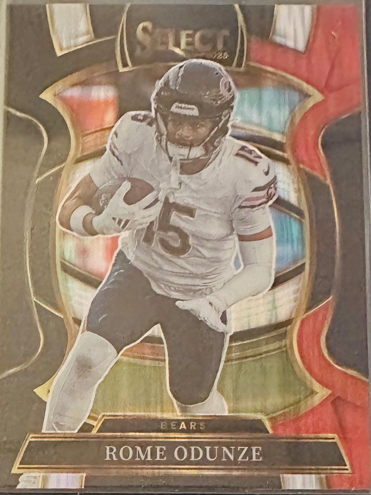 Rome Odunze [Black Red Prizm Shock] #74