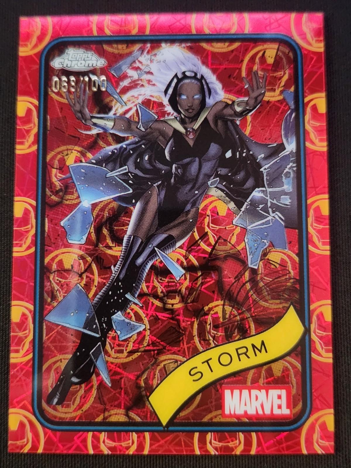 Storm Iron Man Red & Gold Lazer Refractor