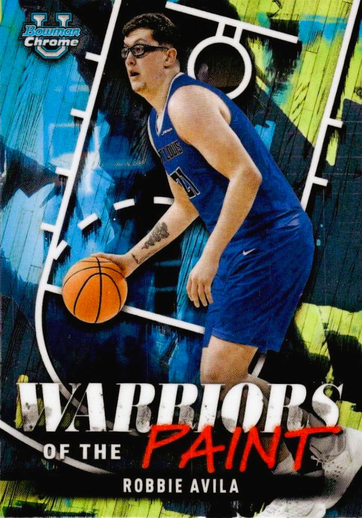 Robbie Avila #WP-11 Basketball Cards 2024 Bowman Chrome University Warriors of the Paint