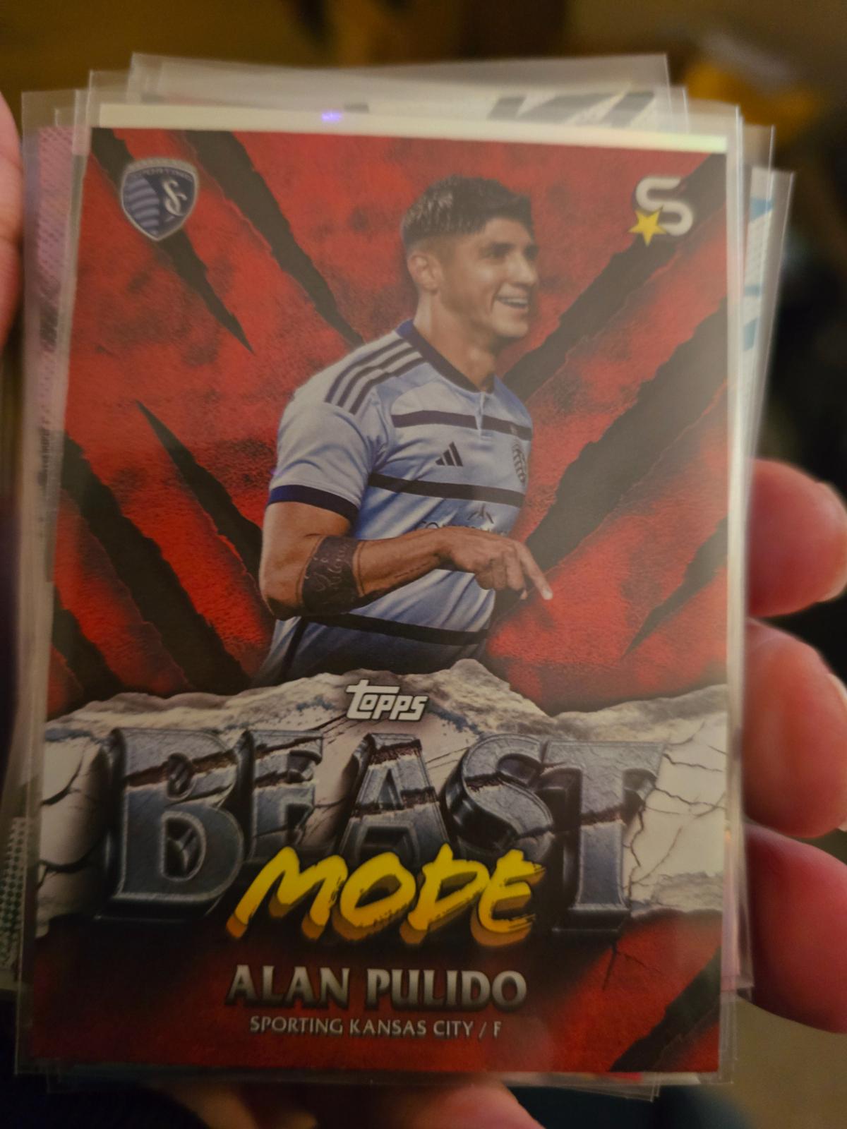 Alan Pulido #BM-18 Soccer Cards 2024 Topps Superstars MLS Beast Mode
