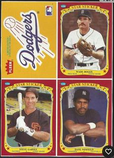 Dodgers / Wade Boggs / Steve Garvey / Dave Winfield