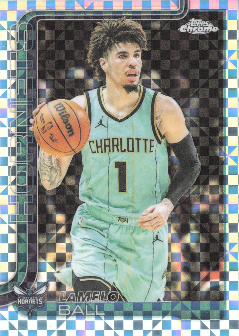2025 Topps Chrome LaMelo Ball [X-Fractor] #39 card