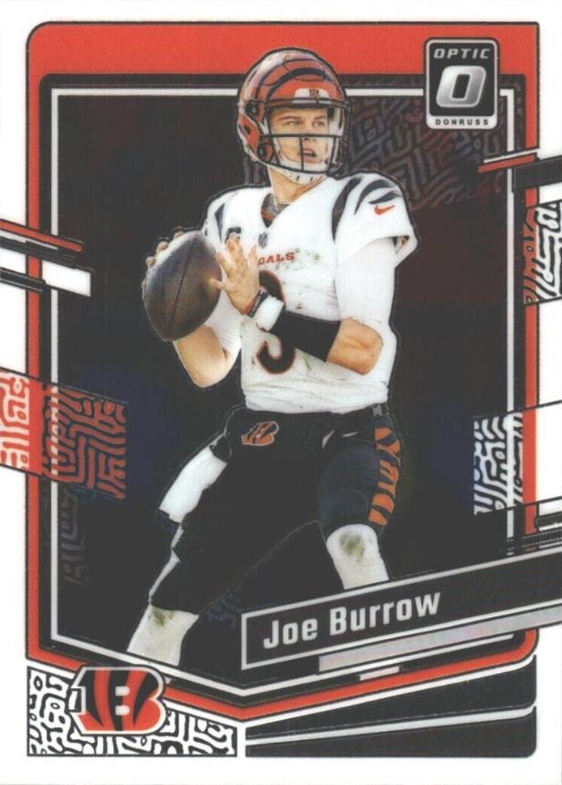 Joe Burrow #42 Football Cards 2023 Panini Donruss Optic