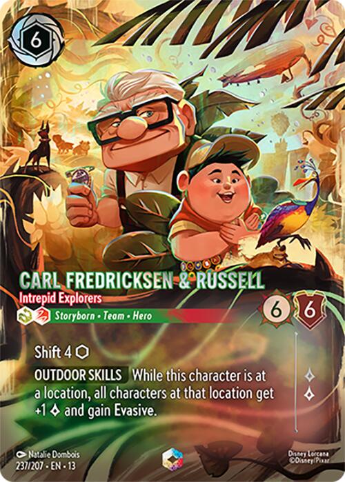 Disney ロルカナ　カール・フレドリクセン＆ラッセル237/207 Carl Fredricksen & Russell - Intrepid Explorers #237 Prices