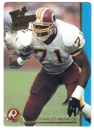 Charles Mann #17 1992 Action Packed All Madden Football