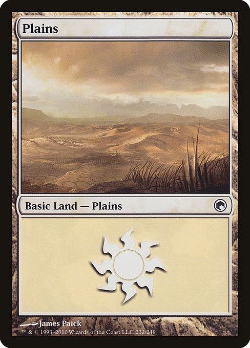 Plains #232 Magic Scars of Mirrodin