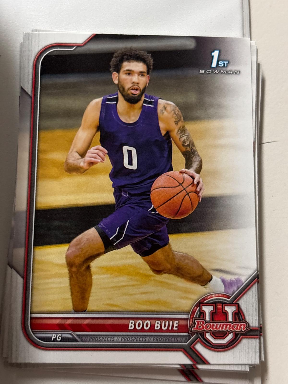 Boo Buie #58 Basketball Cards 2021 Bowman University