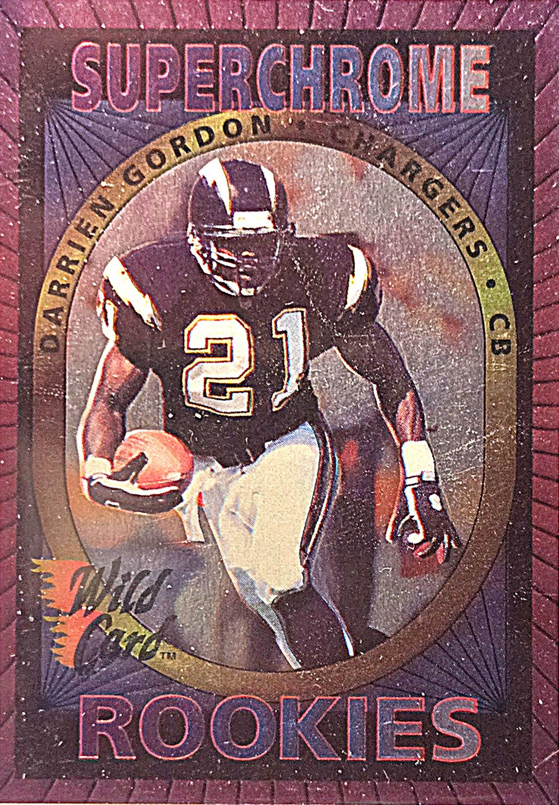 Darrien Gordon #15 1993 Wild Card Superchrome Rookies Football