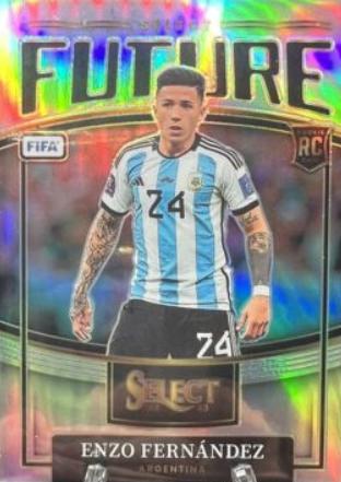 Enzo Fernandez #21 Soccer Cards 2022 Panini Select FIFA Future
