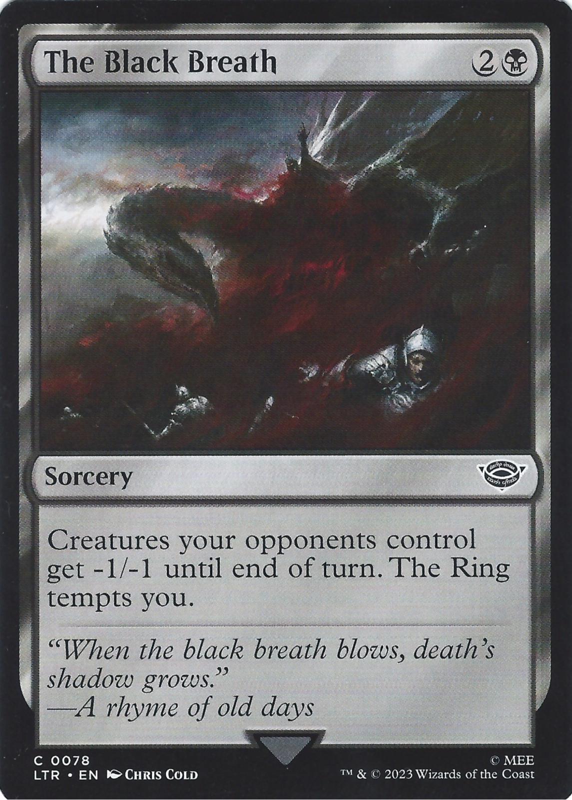 The Black Breath #78 Magic Lord of the Rings