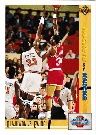 Olajuwon vs. Ewing #33 Basketball Cards 1991 Upper Deck