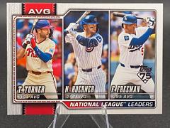 PSA/CGC Pop: Nico Hoerner/Freddie Freeman/Trea Turner (League Leaders ...