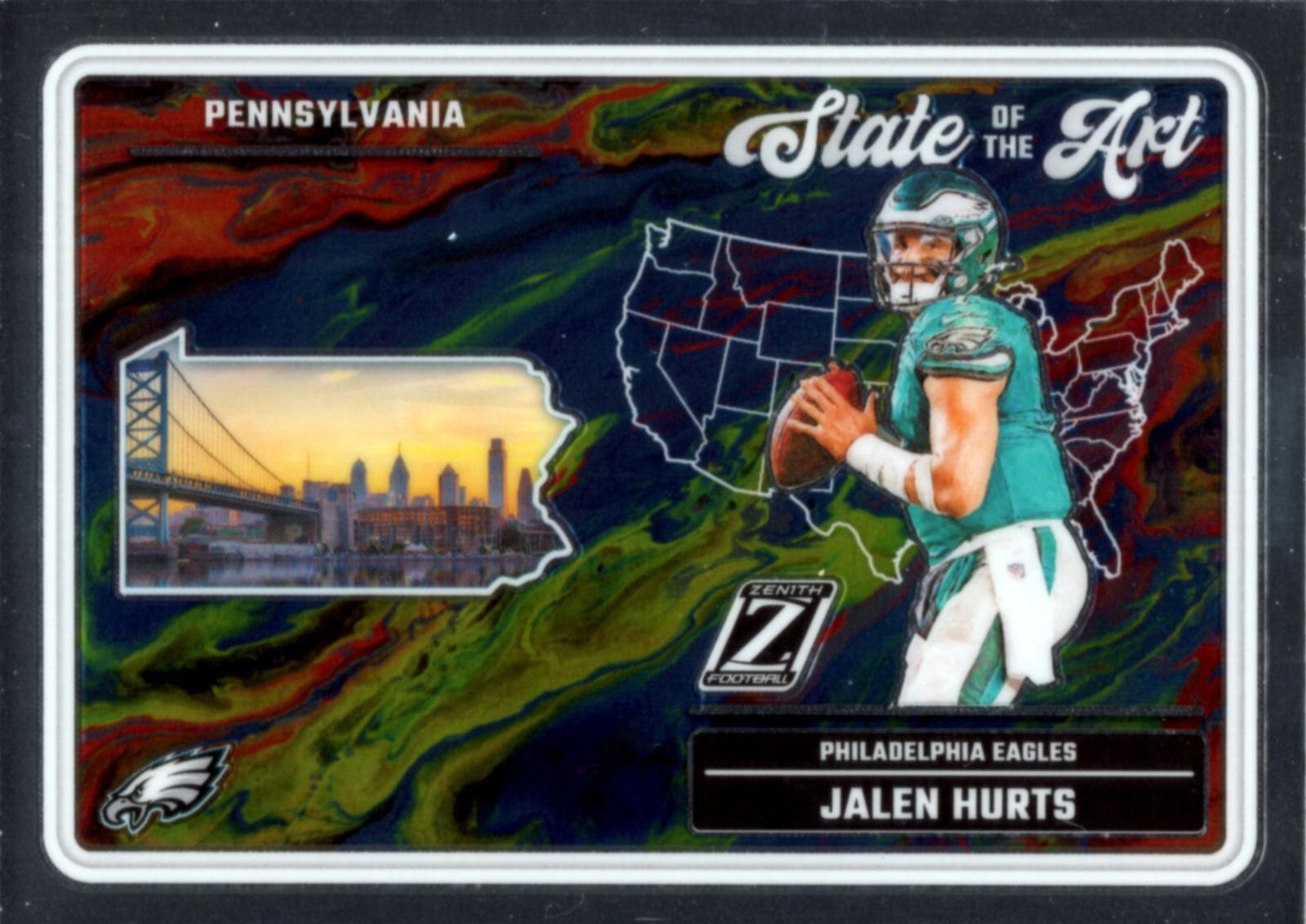Jalen Hurts #2 Football Cards 2024 Panini Zenith State of the Art