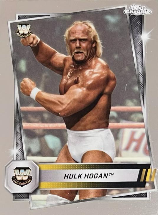 Hulk Hogan #12 Wrestling Cards 2025 Topps Chrome WWE