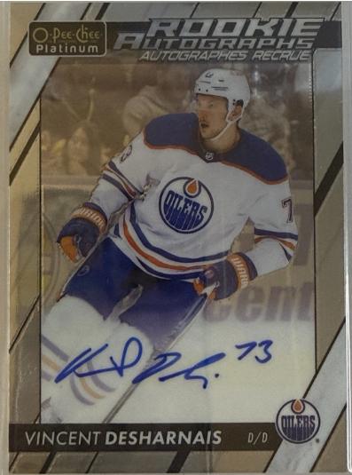 Vincent Deshamais #R-VD 2023 O Pee Chee Platinum Rookie Autograph Hockey