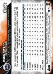 Back Of Card | Rene Rivera Baseball Cards 2016 Topps Update