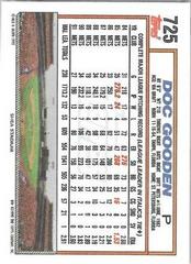 Back Of Card | Doc Gooden Baseball Cards 1992 Topps