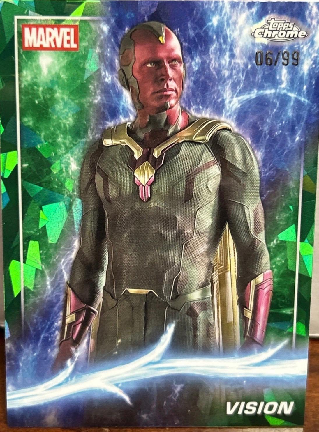 Vision [Green Sapphire] #55 Prices | Marvel 2025 Topps Chrome Studios ...