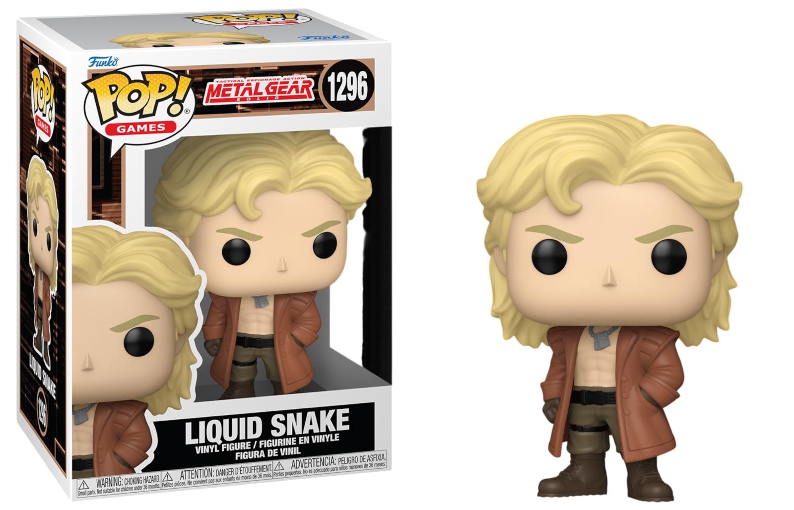 Liquid Snake #1296 Metal Gear Solid Funko Pop box and figure