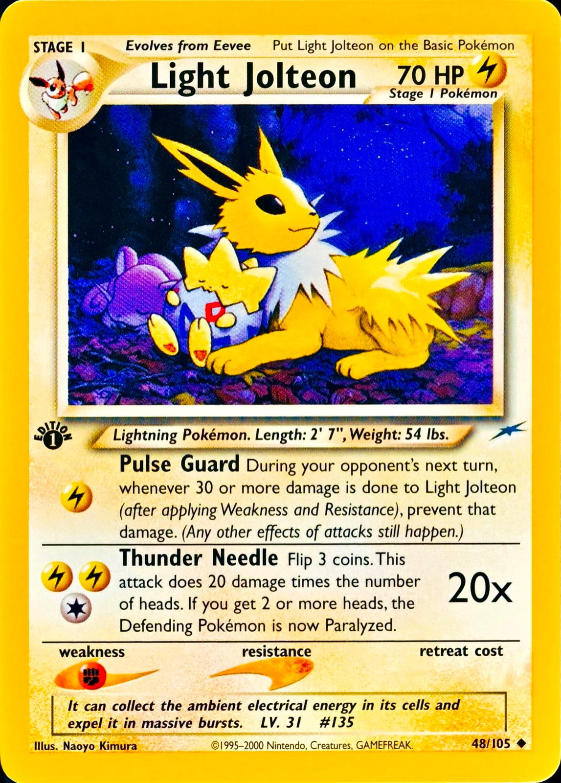 Light Jolteon [1st Edition] #48 Prices | Pokemon Neo Destiny | Pokemon Cards