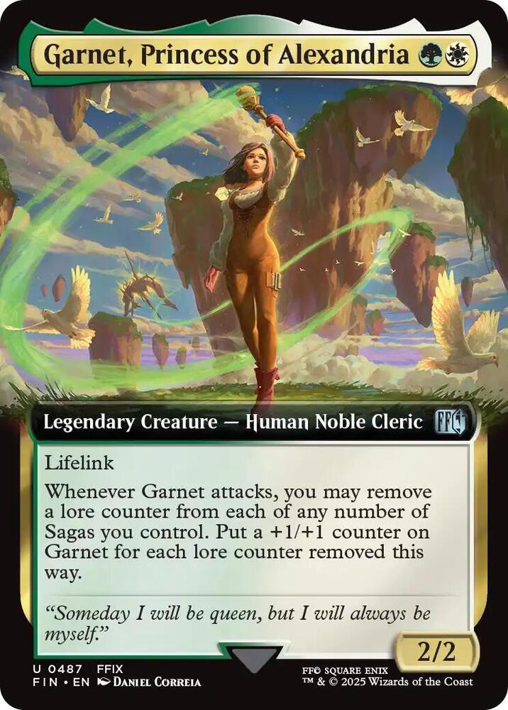 Garnet, Princess of Alexandria [Extended Art Foil] #487 Prices