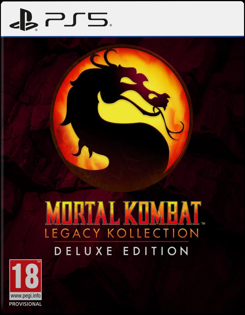Carátula de Mortal Kombat: Legacy Kollection Deluxe Edition para PS5 (edición PAL España)