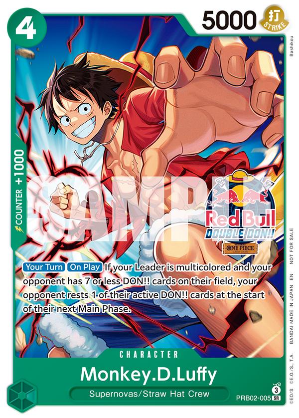 Monkey D. Luffy [Red Bull Double Don!!] PRB02-005 Prices | One