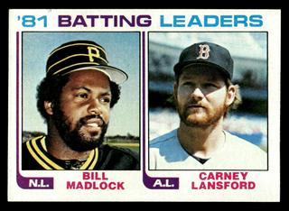 81 Batting Leaders: Bill Madlock / Carney Lansford