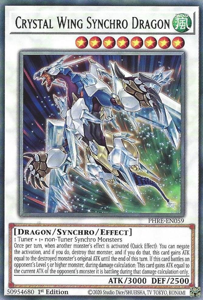 Crystal Wing Synchro Dragon PHRE-EN059