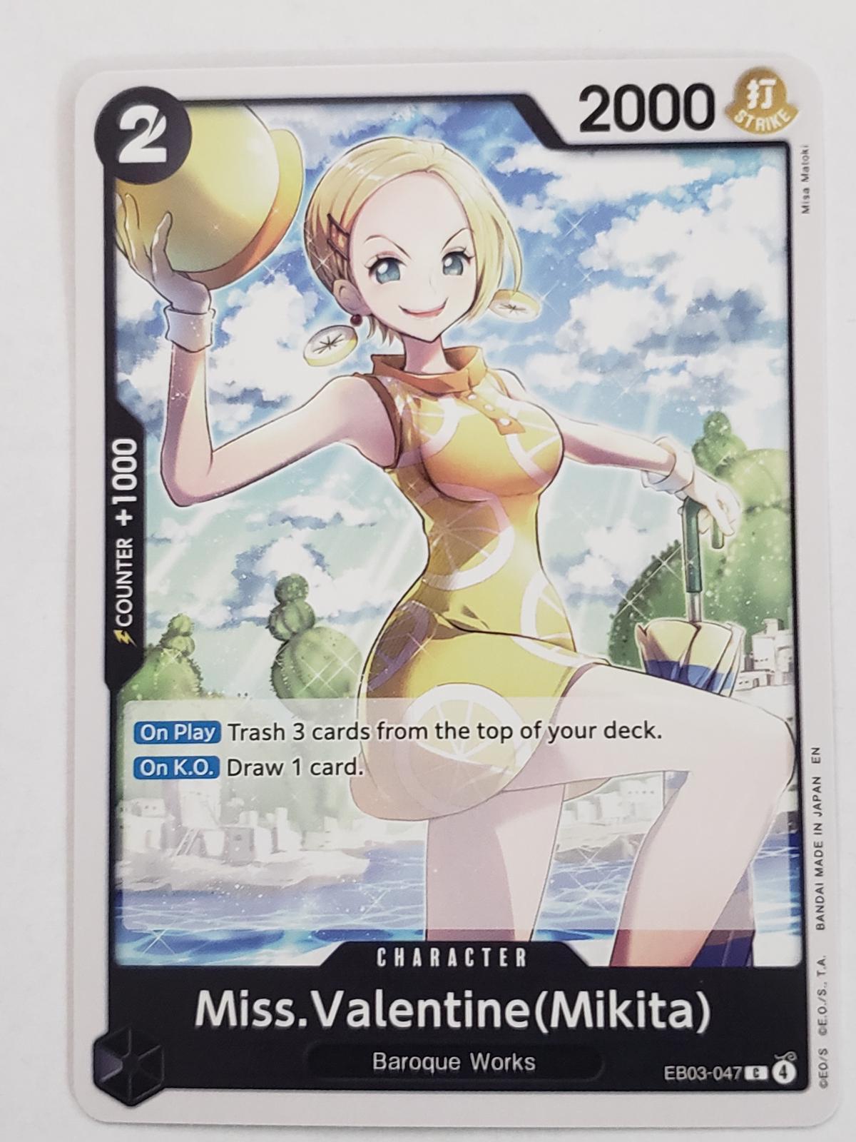 Miss.Valentine Mikita EB03-047 Prices | One Piece Extra Booster