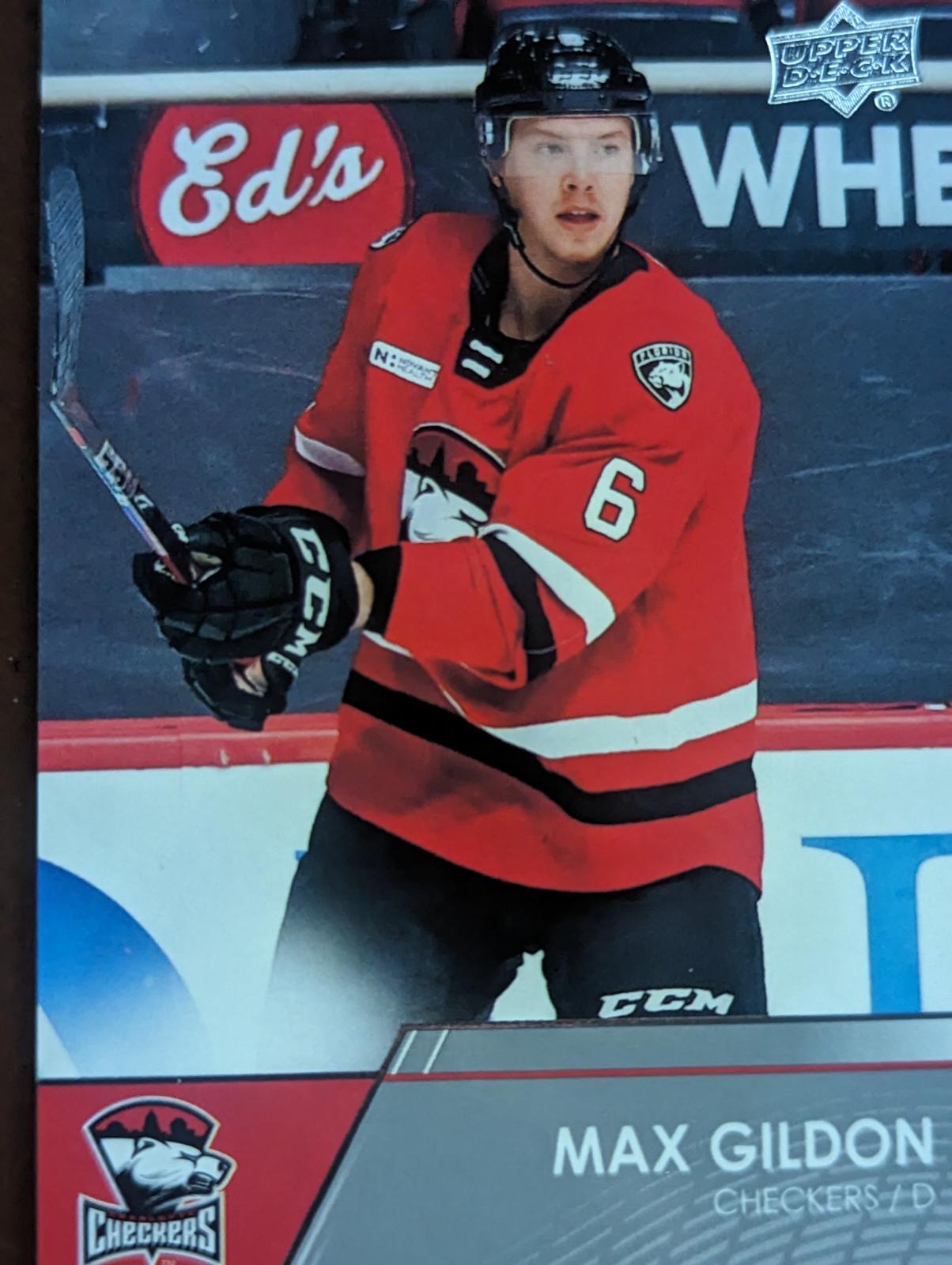 Max Gildon #55 2021 Upper Deck Ahl Hockey