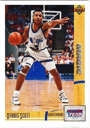 Dennis Scott #38 Basketball Cards 1991 Upper Deck