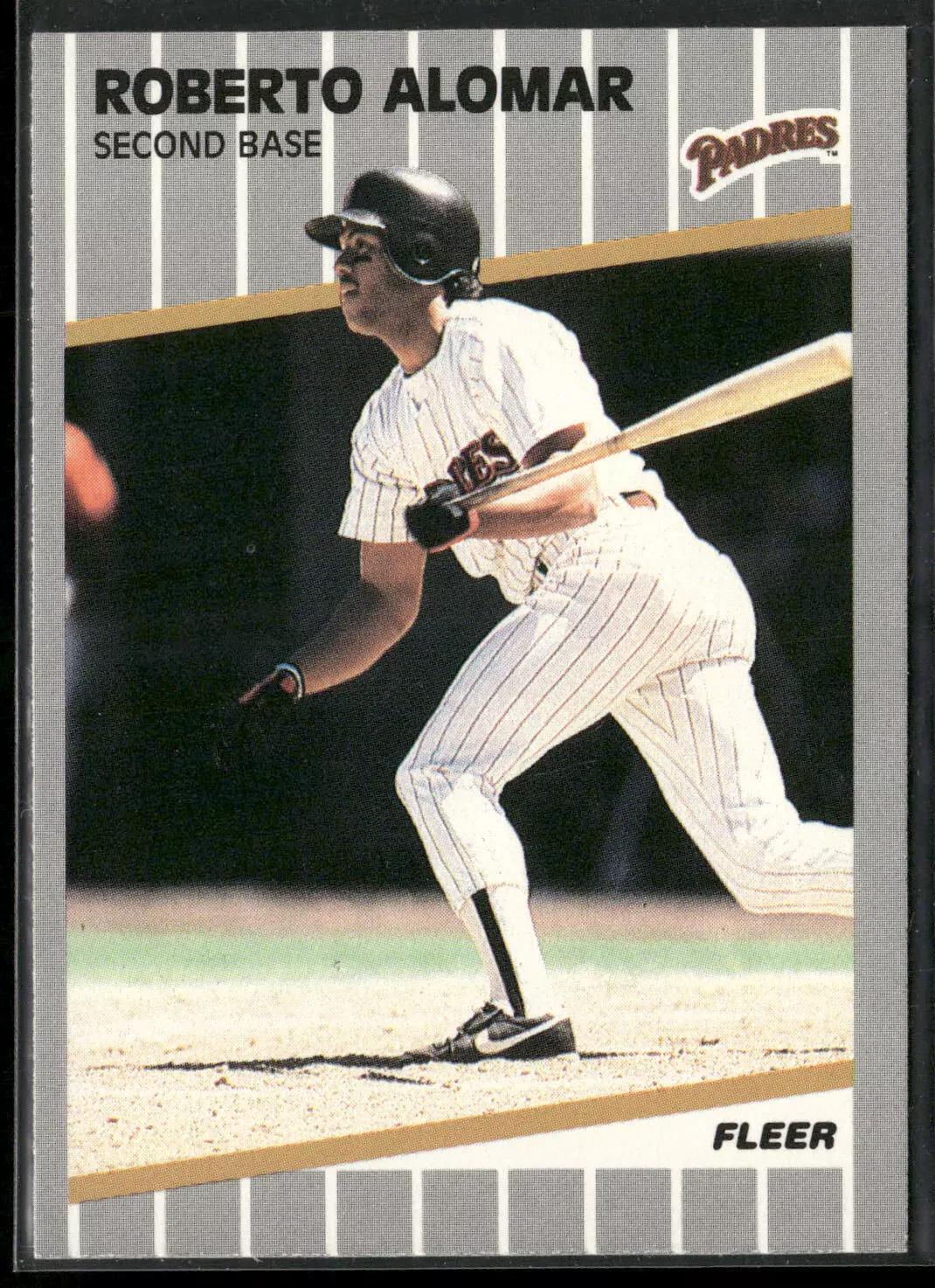 Roberto Alomar #299 Baseball Cards 1989 Fleer