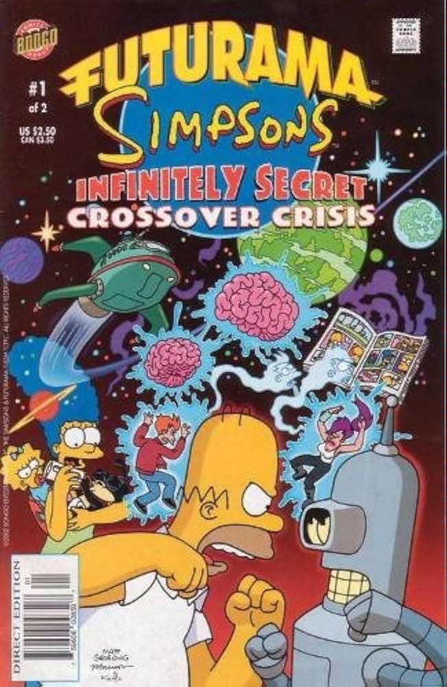 Futurama / Simpsons Infinitely Secret Crossover Crisis #1 (2002) Comic Books Futurama / Simpson: Infinitely Secret Crossover Crisis