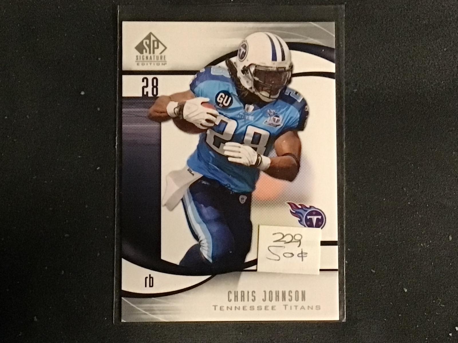 Chris Johnson #100 2009 Sp Signature Football