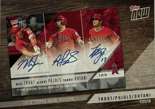 Mike Trout, Albert Pujols, Shohei Ohtani