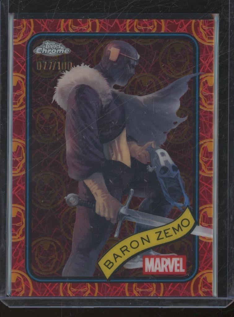 Baron Zemo Iron Man Red & Gold Lazer Refractor