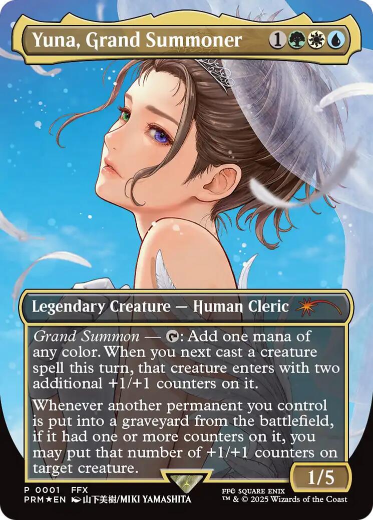 Yuna, Grand Summoner [Borderless Foil] #1 Prices | Magic Gateway