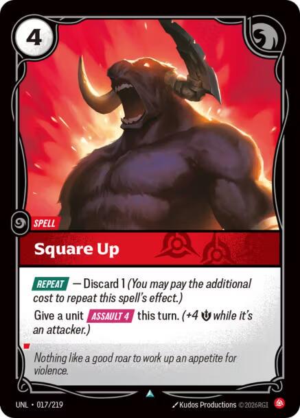 Square Up front
