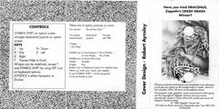 Full Cover Back | Jocky Wilson's Darts Challenge ZX Spectrum