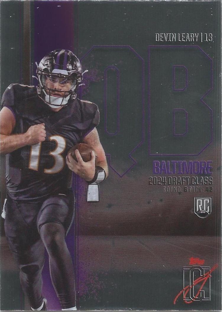 Devin Leary #RCV-11 Football Cards 2024 Topps Signature Class Rookie Chrome Variation
