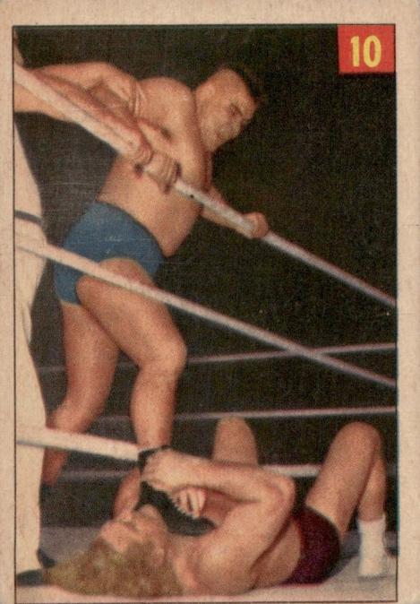 Chief Big Heart #10 Wrestling Cards 1954 Parkhurst